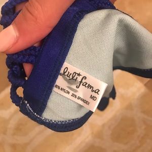 Swim - Luli Fama Blue Bikini Brazilian Bottom size medium Swim - Luli Fama Blue Bikini Brazilian Bottom size medium